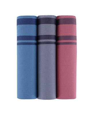 Trafalgar Men's Cotton Modern Handkerchiefs (3 Pack)