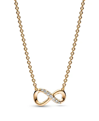 Pandora Moments Sterling Sparkling Cubic Zirconia Infinity Collier Necklace