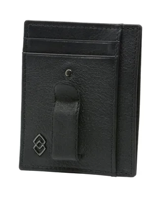 Alpine Swiss Double Diamond Mens Rfid Money Clip Minimalist Front Pocket Wallet