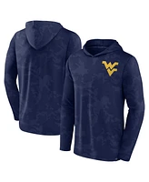 Men's Fanatics Navy West Virginia Mountaineers Camo Hoodie Long Sleeve T-shirt