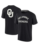 Men's and Women's Fanatics Signature Black Oklahoma Sooners Super Soft Short Sleeve T-shirt
