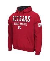 Men's Colosseum Scarlet Rutgers Knights Sunrise Pullover Hoodie