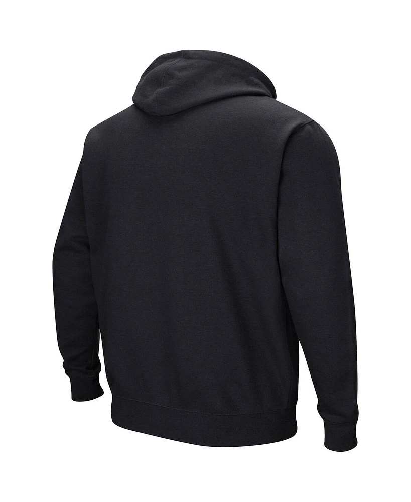 Men's Colosseum Black Michigan State Spartans Sunrise Pullover Hoodie