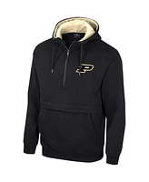 Men's Colosseum Black Purdue Boilermakers Half-Zip Hoodie