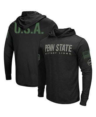 Men's Colosseum Black Penn State Nittany Lions Big and Tall Oht Military-Inspired Appreciation Tango Long Sleeve Hoodie T-shirt
