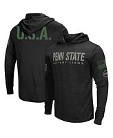 Men's Colosseum Black Penn State Nittany Lions Big and Tall Oht Military-Inspired Appreciation Tango Long Sleeve Hoodie T-shirt
