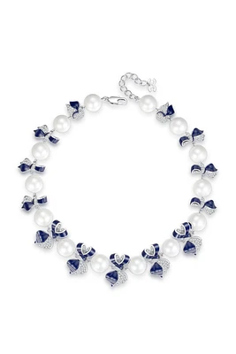 Blue Enamel Butterfly Necklace