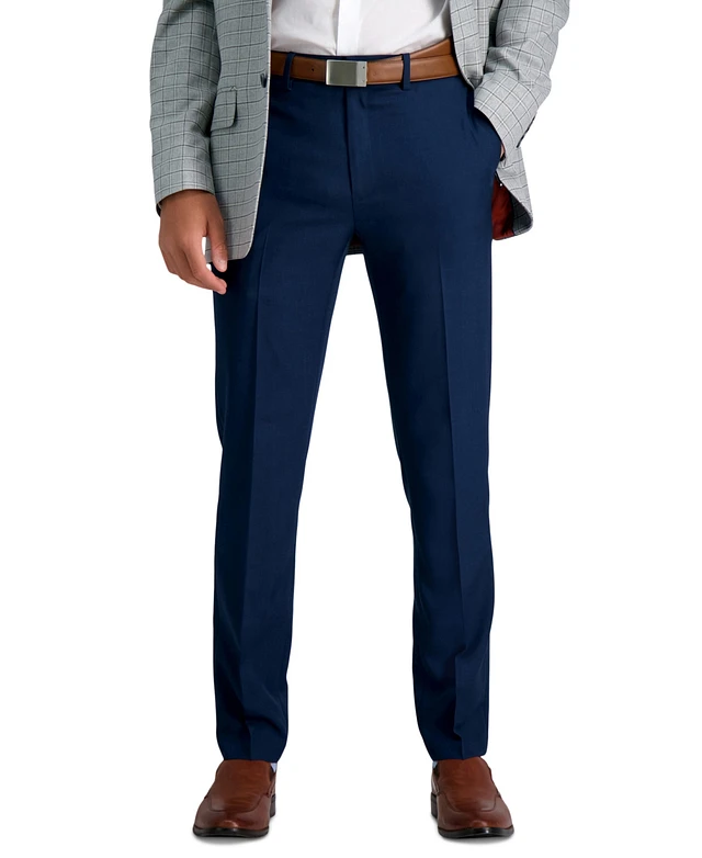 Grey Dress Pants Men Haggar Men's Haggar 4-way Stretch Ultra