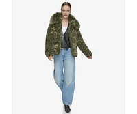 Andrew Marc Black Label Women's Charleroi Crushed Velvet Down Puffer