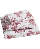 Tahari Home Toile 100% Cotton Flannel 3-Pc. Sheet Set, Twin