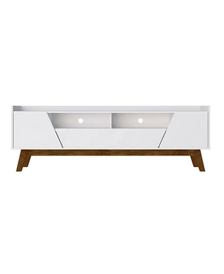 Manhattan Comfort Marcus 70.86" Medium Density Fiberboard 4-Shelf Tv Stand