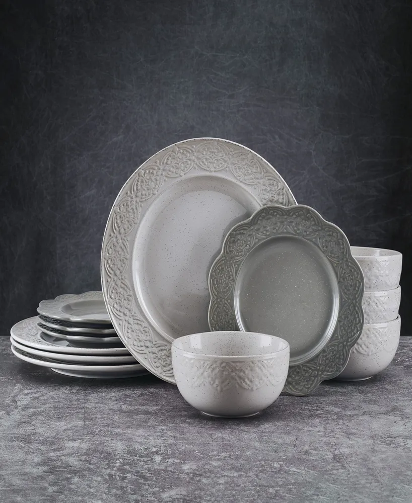 Pfaltzgraff Gia 12-Pc Dinnerware Set, Service for 4