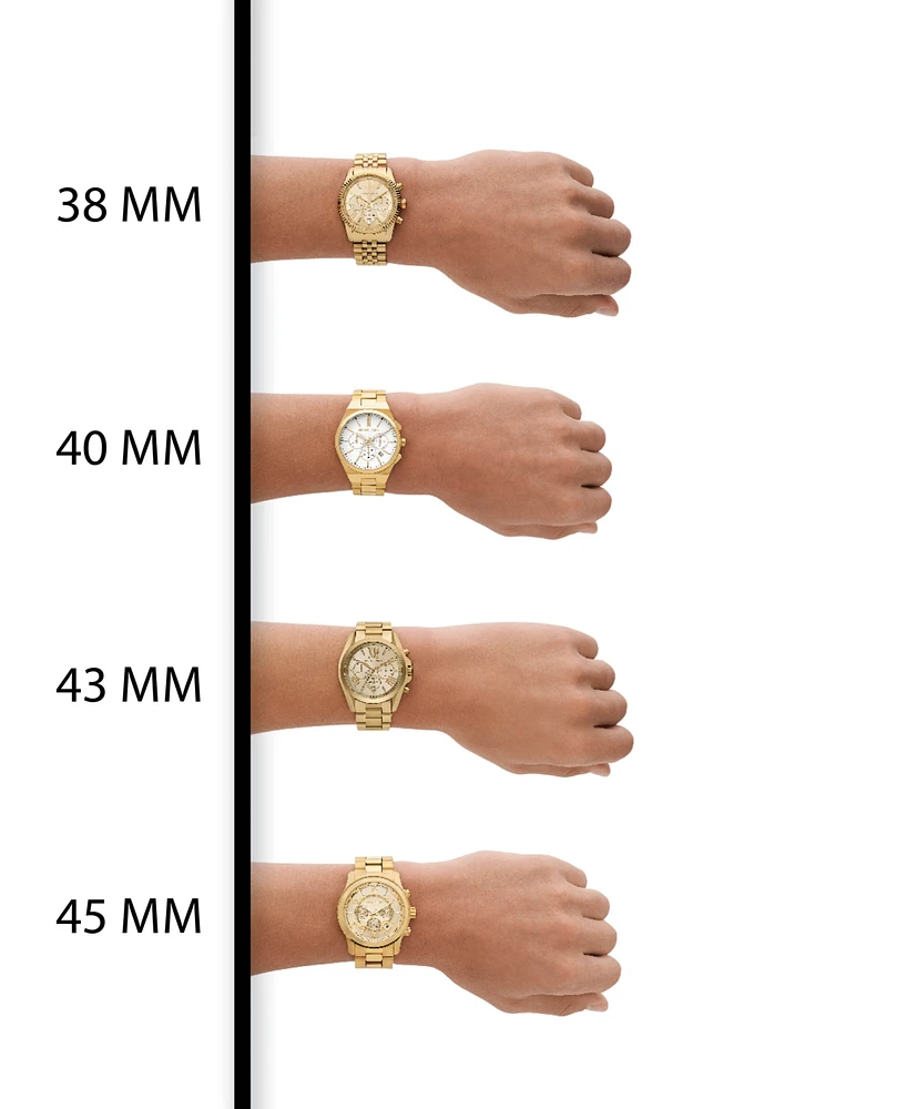 Michael Kors Men's Chronograph Lexington Two-Tone Stainless Steel Watch 45mm MK8344