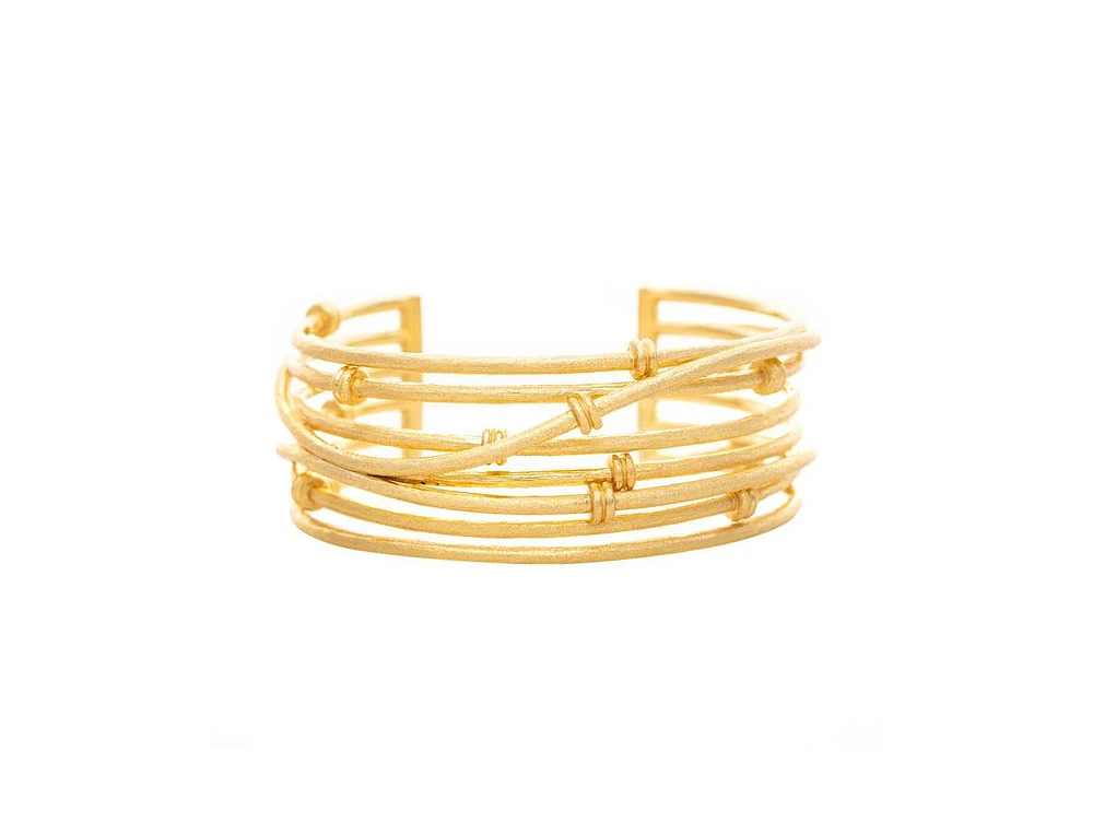 Satin Mini Mina Knotted Cuff Bracelet