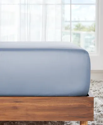 100% Cotton Fitted Sheet Only, Soft & Cool Sateen, Fully Elasticized with Deep Pockets by California Design Den