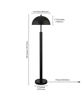 York 58" Tall Floor Lamp with Metal Shade