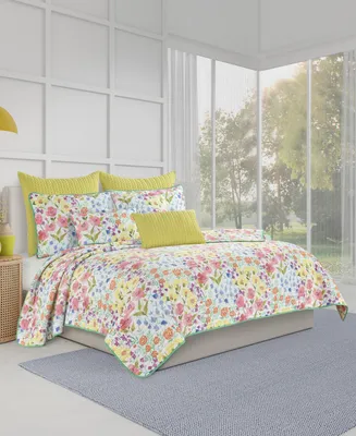 J by J Queen Jules Wildflower 3-Pc Quilt Set, Full/Queen