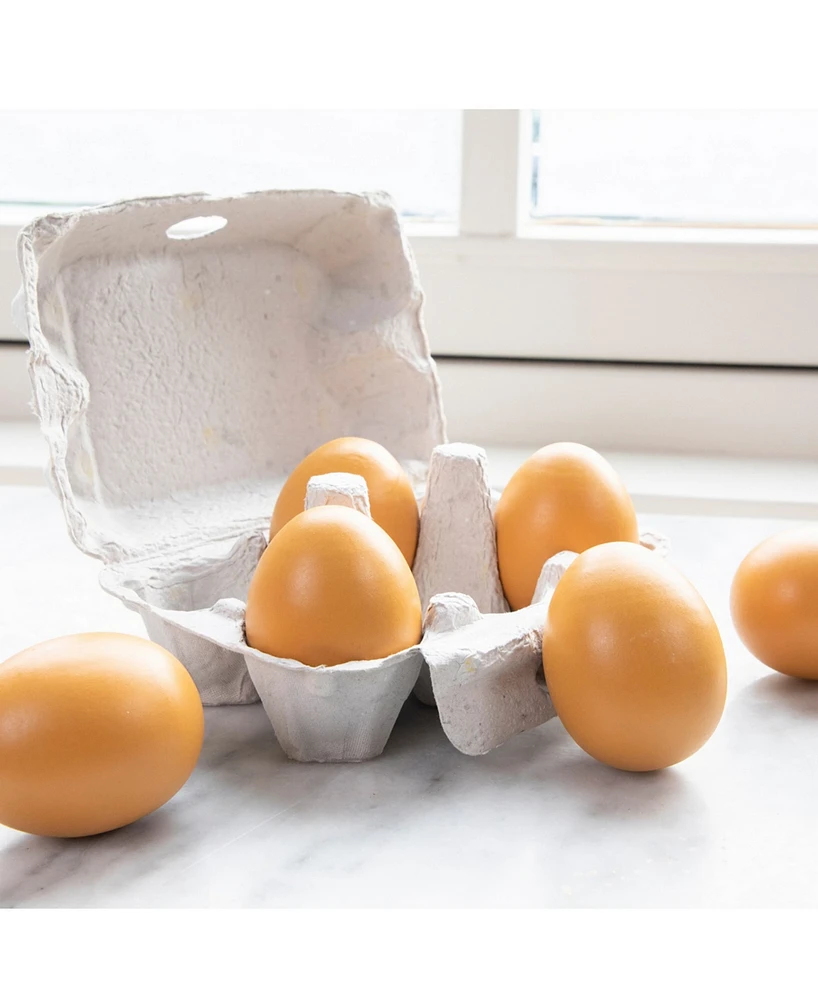 New Classic Toys Wooden Eggs 6 Pieces, Imagination Play