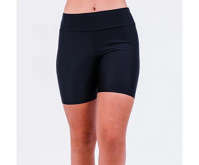 Calypsa Women's Mid-Thigh Swim Shorts