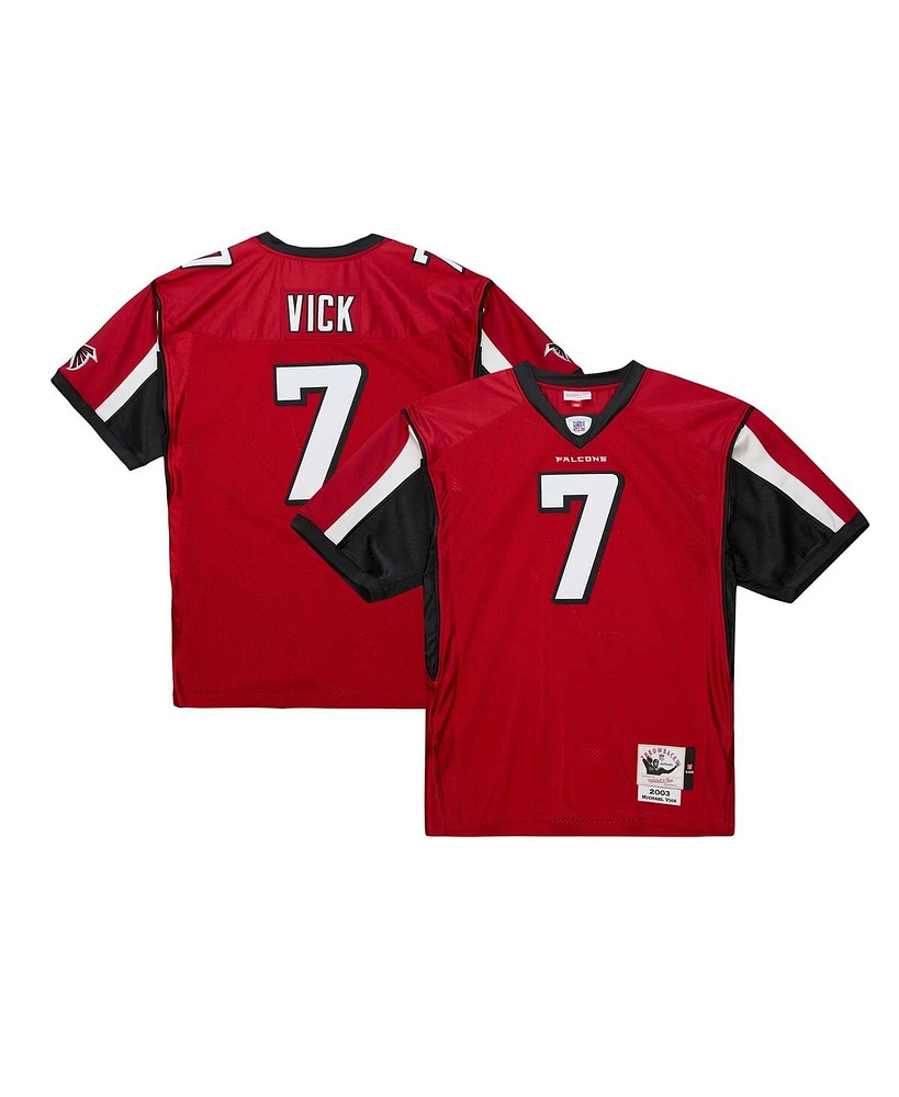 Men's Mitchell & Ness Michael Vick Red Atlanta Falcons 2003 Authentic Jersey