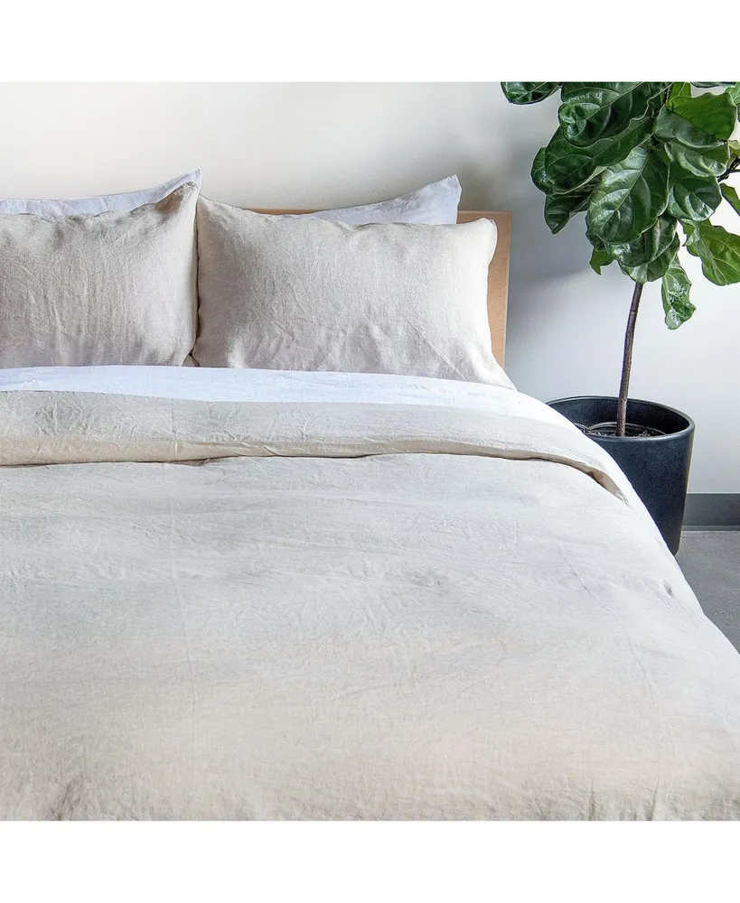 100% French Linen Duvet Cover & Sham Set - Full/Queen