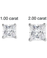 Grown With Love Igi Certified Lab Grown Diamond Princess Stud Earrings Collection 1 2 Ct. T.W. In 14k Gold