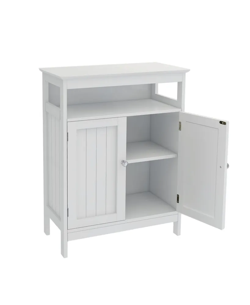 Bathroom Standing Storage With Double Shutter Doors Cabinet
