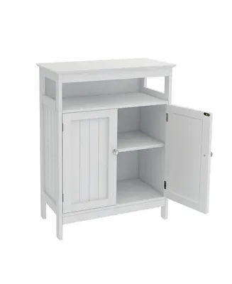 Bathroom Standing Storage With Double Shutter Doors Cabinet