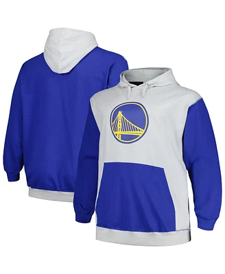 Men's Fanatics Royal, Silver Golden State Warriors Big and Tall Primary Arctic Pullover Hoodie