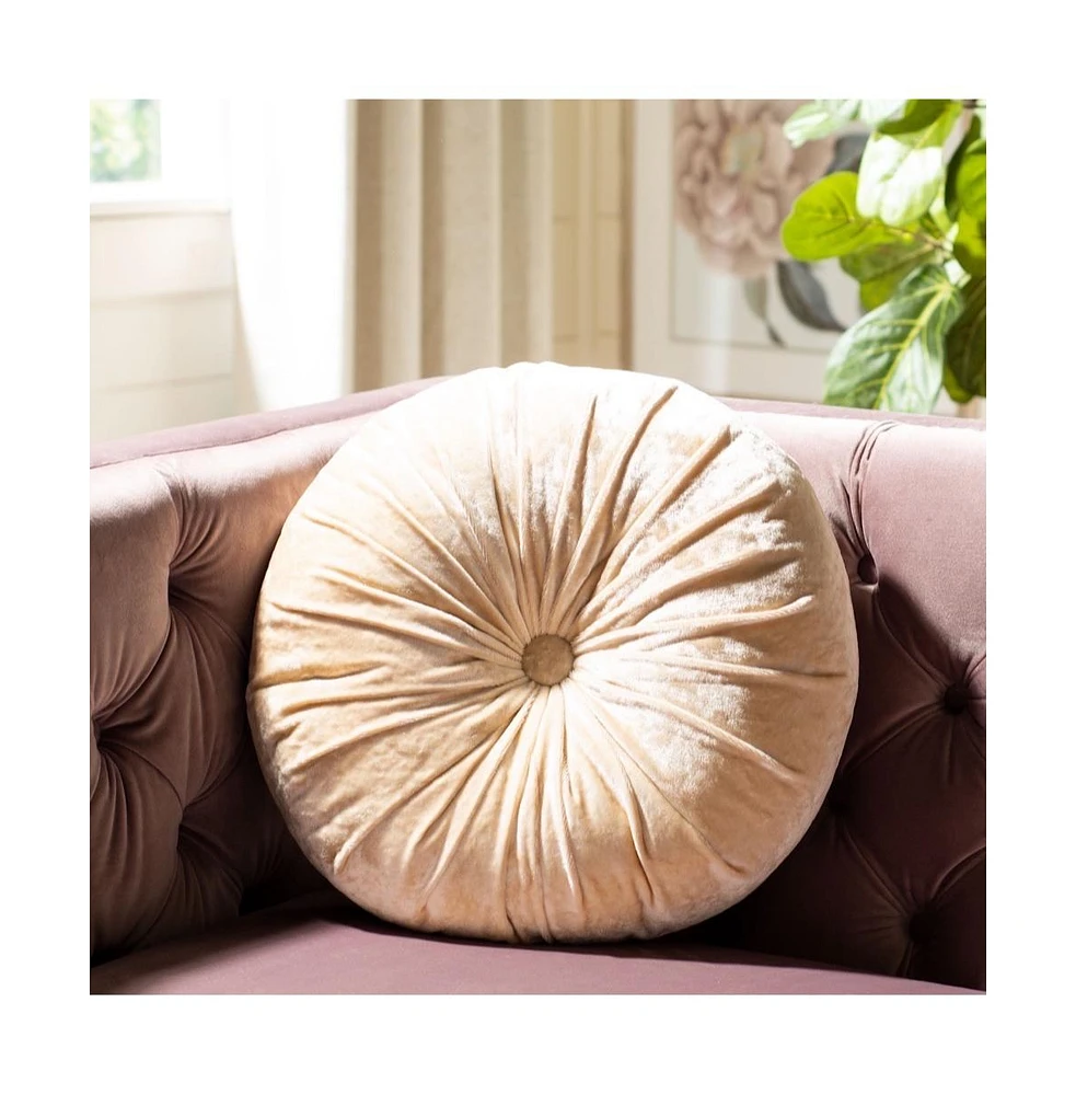 Safavieh Caramia 15" Round Pillow