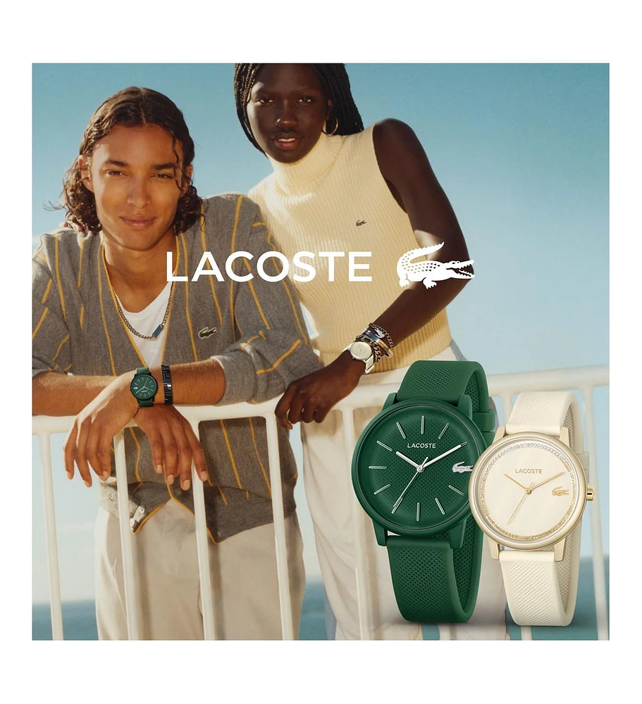 Lacoste Women's L 12.12 Go Champagne Silicone Strap Watch 36mm