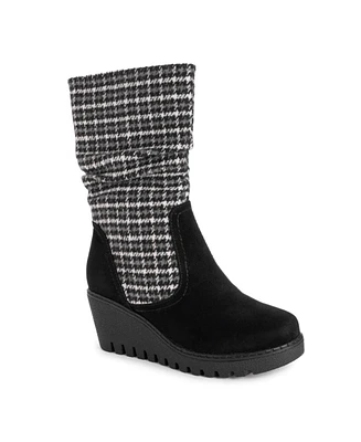 Muk Luks Women's Vermont Stowe Wedge Boots