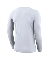 Men's and Women's Jordan White Golden State Warriors Statement Edition Legend Performance Long Sleeve T-shirt
