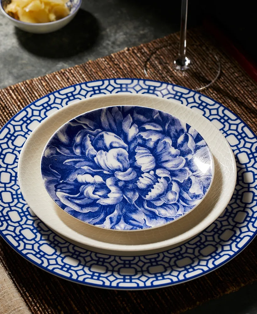 Caskata Peony Canape Plate, Set of 4