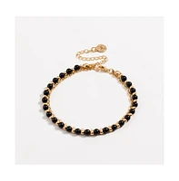 Black Beaded Friendship Bracelet for Women