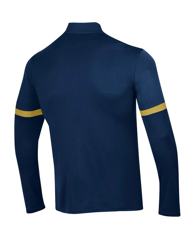 Men's Under Armour Navy Notre Dame Fighting Irish 2023 Assist Warm Up Full-Zip Jacket