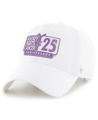 Men's '47 Brand White Nhl Anniversary Cleanup Adjustable Hat