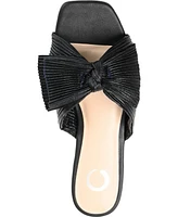 Journee Collection Women's Serlina Bow Flat Sandals