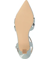 Journee Collection Women's Jazlynn T Strap Kitten Heel Dress Pumps