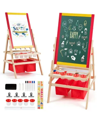 Sugift Flip-Over Double-Sided Kids Art Easel