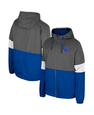 Men's Colosseum Charcoal Kentucky Wildcats Miles Full-Zip Jacket
