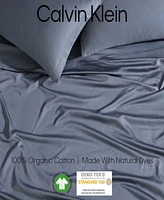 Calvin Klein Organic Earth 300 Thread Count 100% Cotton Sateen 4-Pc. Sheet Set