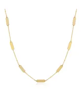 The Lovery Gold Bar Chain Necklace 14K Gold