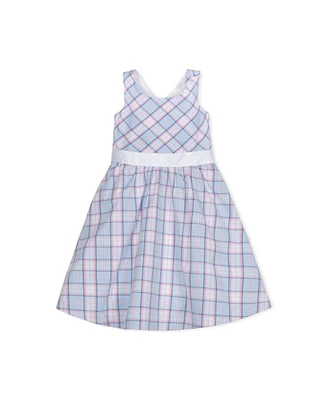Hope & Henry Toddler Girls Sleeveless Special Occasion Party Dress with Cross Back Detail