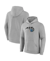 Men's Fanatics Heather Gray Orlando Magic Primary Logo Pullover Hoodie