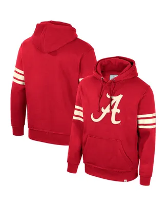 Men's Colosseum Crimson Alabama Tide Saluting Pullover Hoodie