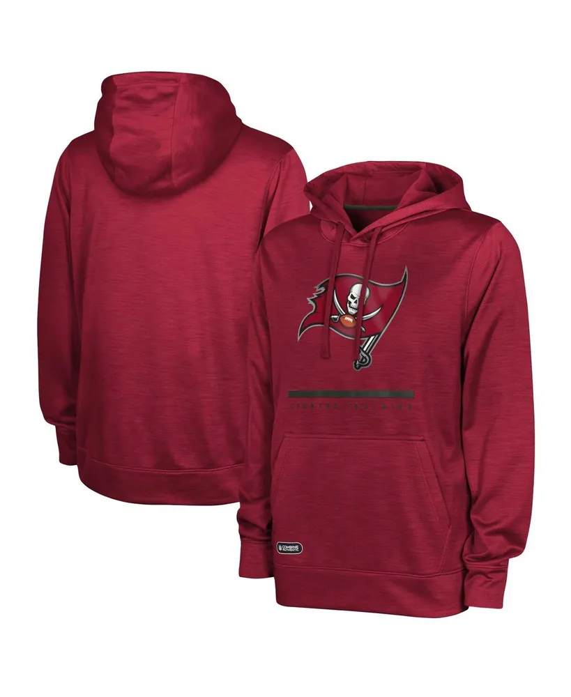 Men's Red Tampa Bay Buccaneers Speed Drill Streak Pullover Hoodie