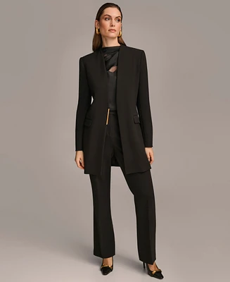 Donna Karan New York Women's Collarless Hardware Blazer, Regular & Petite Sizes
