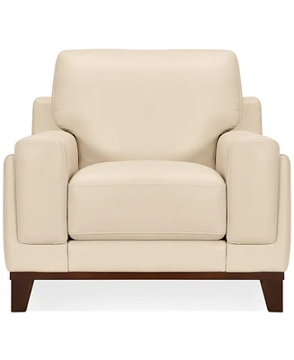 Jeddo 41" Leather Chair, Created for Macy's