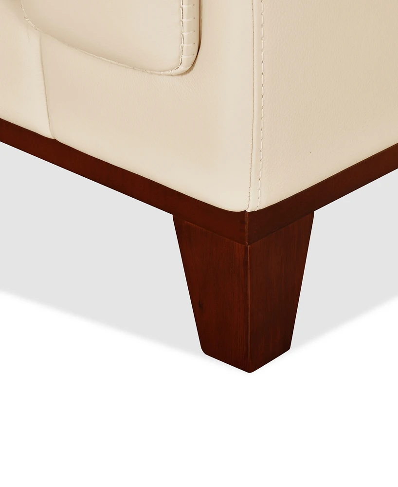 Jeddo 41" Leather Chair, Created for Macy's
